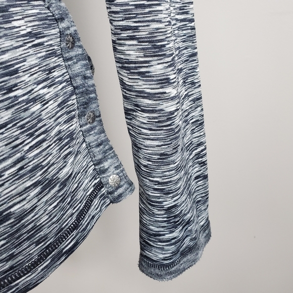 Athleta Space Dye Black Turtleneck Sweatshirt - Picture 5 of 12